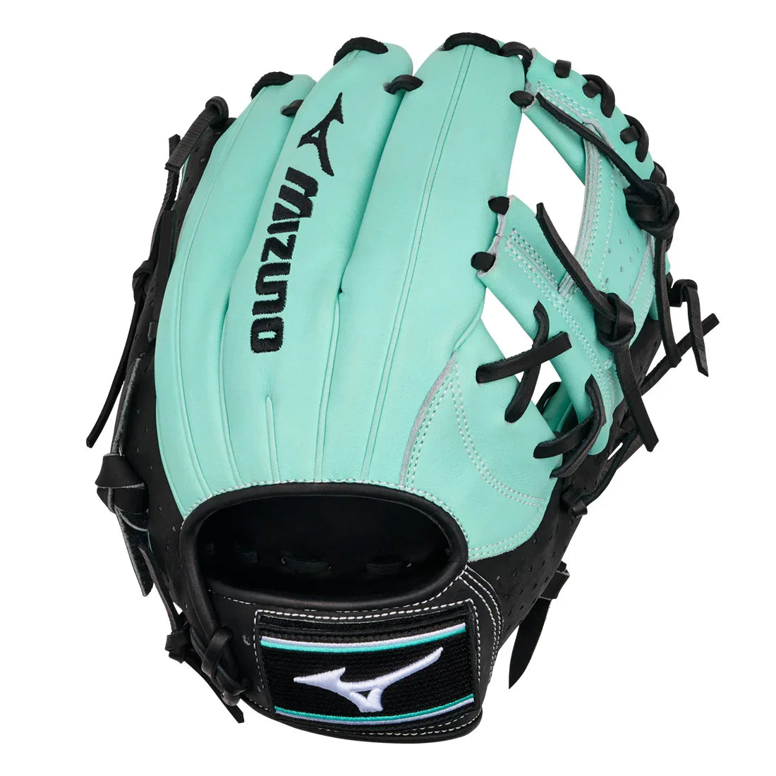 Aqua Green Mizuno Baseball Glove 
