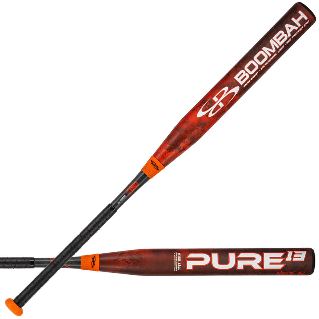 Boombah Pure Orange Nuke 13" Endloaded Slowpitch Softball Bat: M2B0-6146