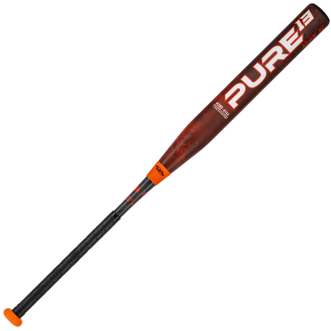 Boombah Pure Orange Nuke 13" Endloaded Slowpitch Softball Bat: M2B0-6146