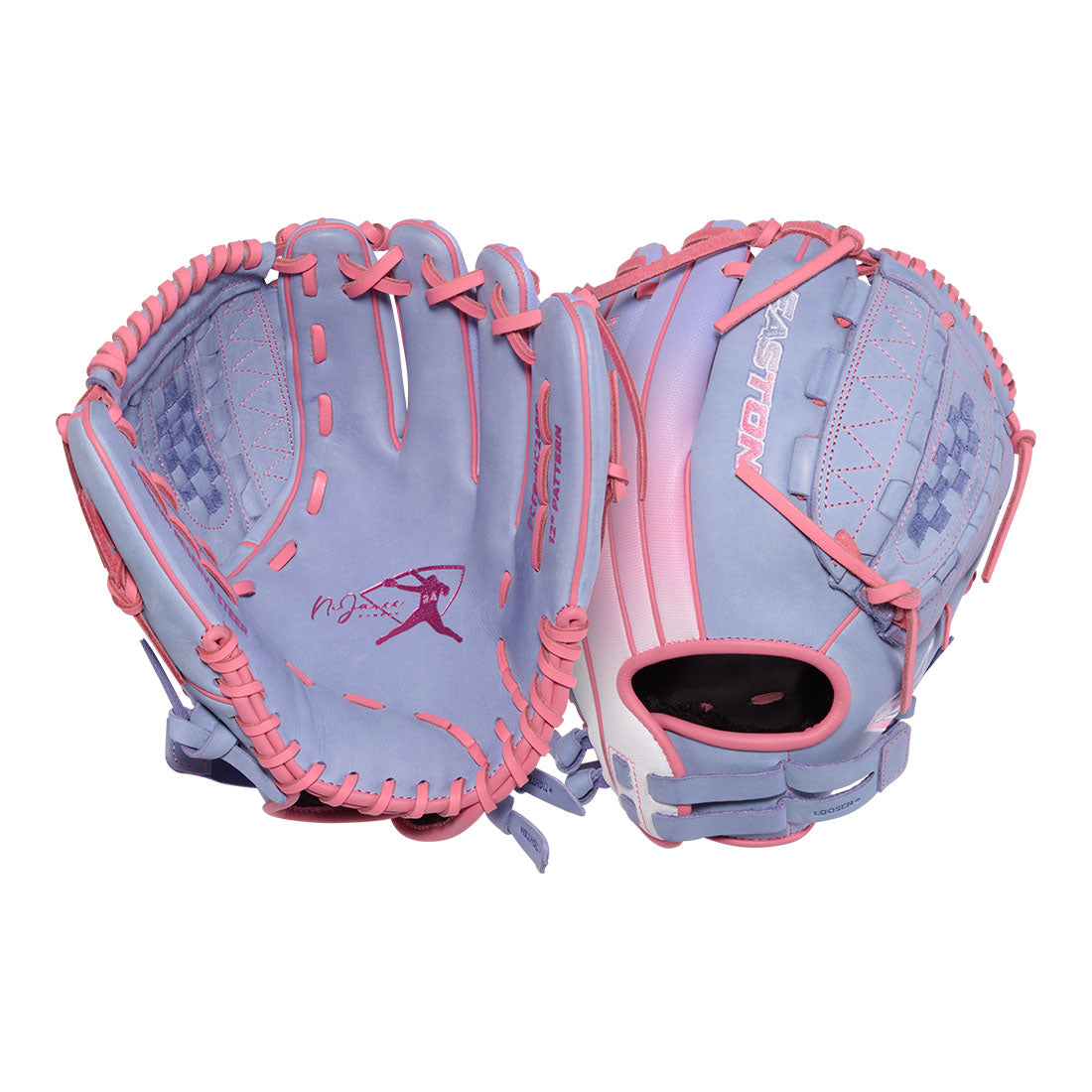 Easton Professional Collection Fastpitch 12 inch utility glove in purple and pink