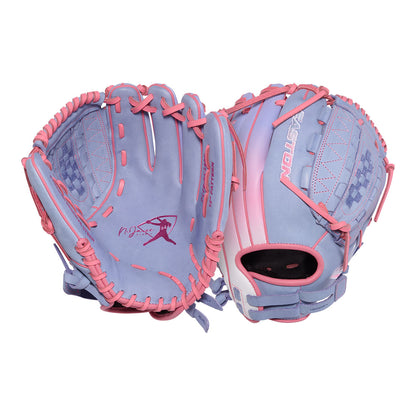 Easton Professional Collection Fastpitch 12 inch utility glove in purple and pink