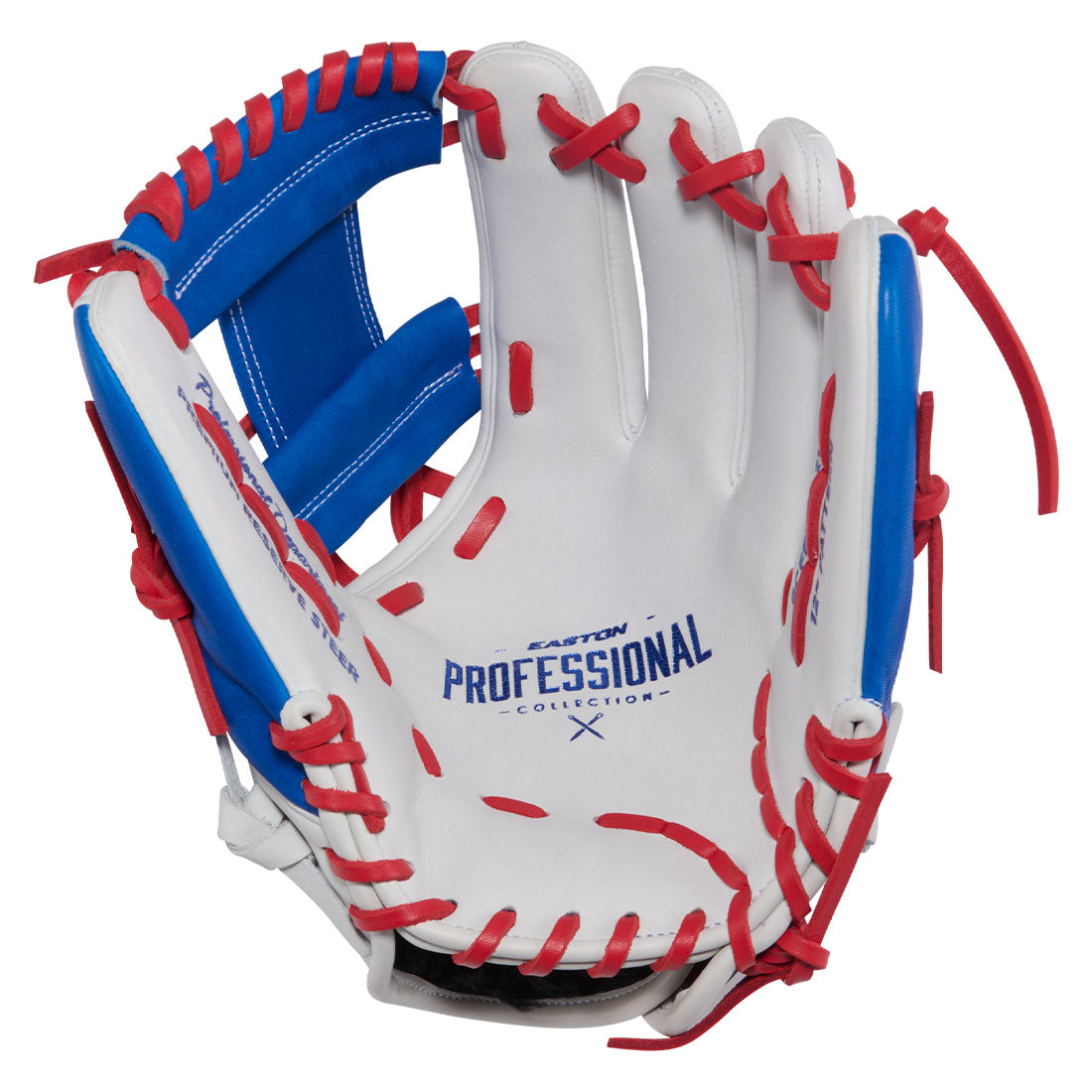 Easton Professional Collection Fastpitch utility glove pocket close up