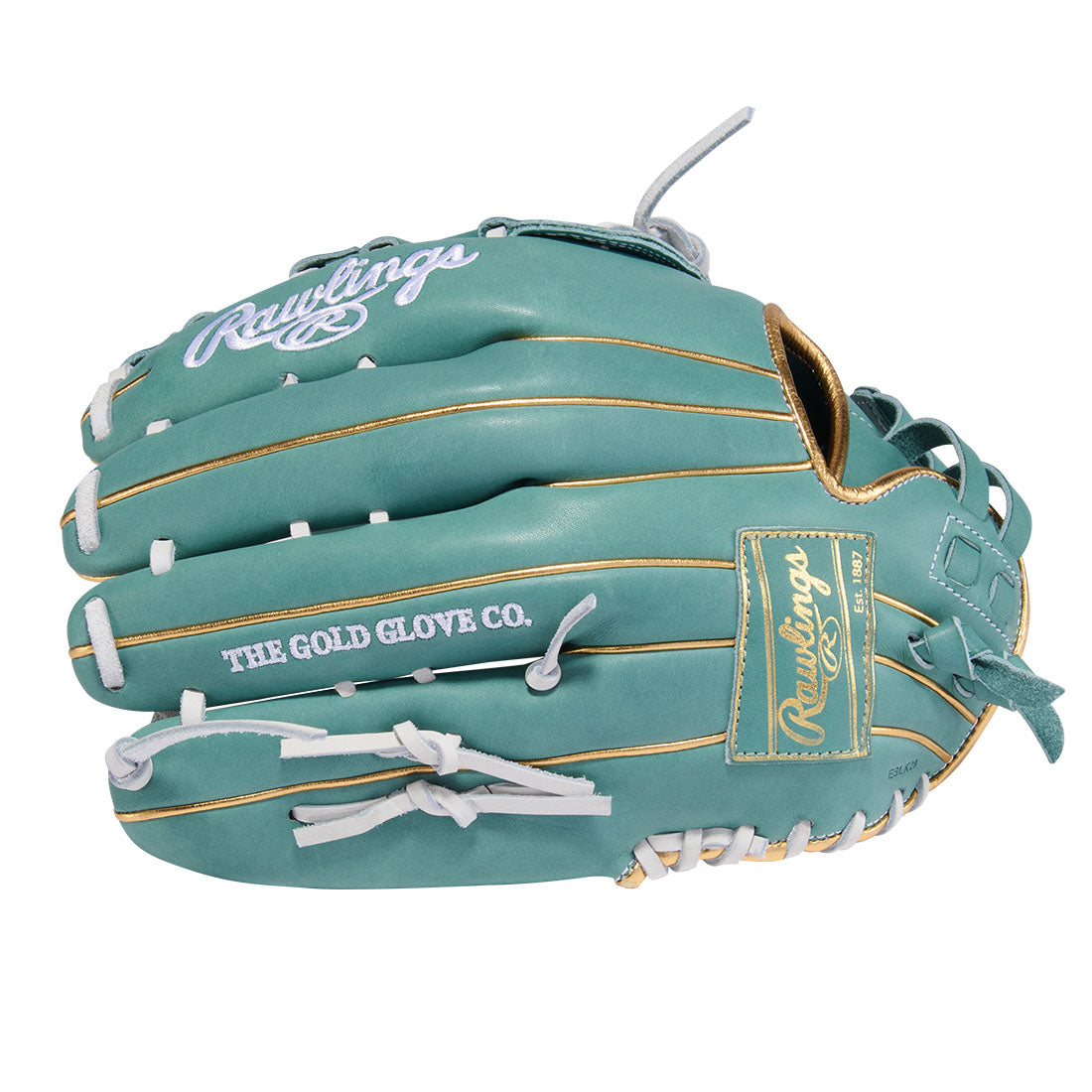 Rawlings Heart of the Hide steerhide outfield baseball glove side profile