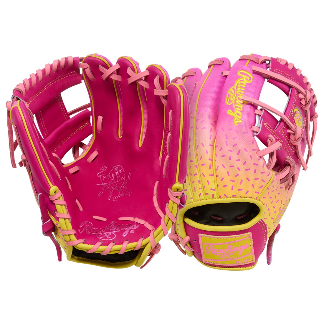 Rawlings Heart of the Hide Spring Break Edition 11.5" Infield Baseball Glove: PROR204-2BEP on a white background