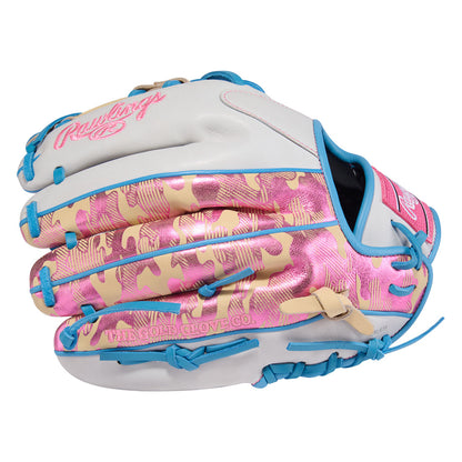 Rawlings Heart of the Hide steerhide infield baseball glove side profile