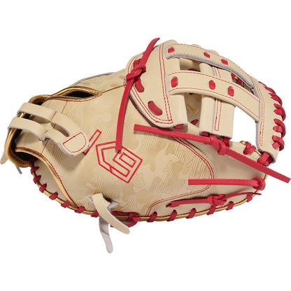 rawlings 33 inch fastpitch catchers mitt camel scarlet

