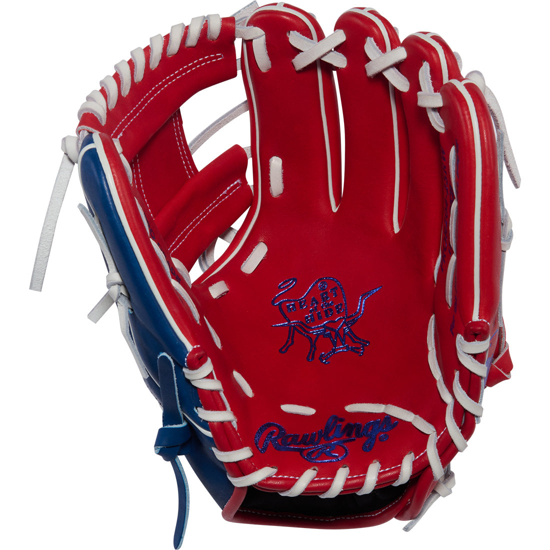 rawlings heart of the hide patriotic red white blue baseball glove
