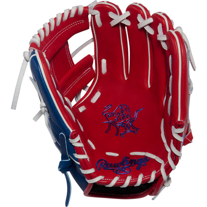 rawlings heart of the hide patriotic red white blue baseball glove
