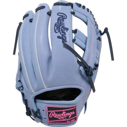 rawlings heart of the hide 11.75 inch infield glove periwinkle navy pink
