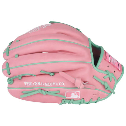 Rawlings Heart of the Hide PROR205-1PM 11.75" Infield Glove – Pink/Teal, Single Post, R2G