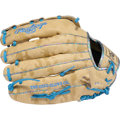 rawlings camel columbia blue outfield baseball glove

