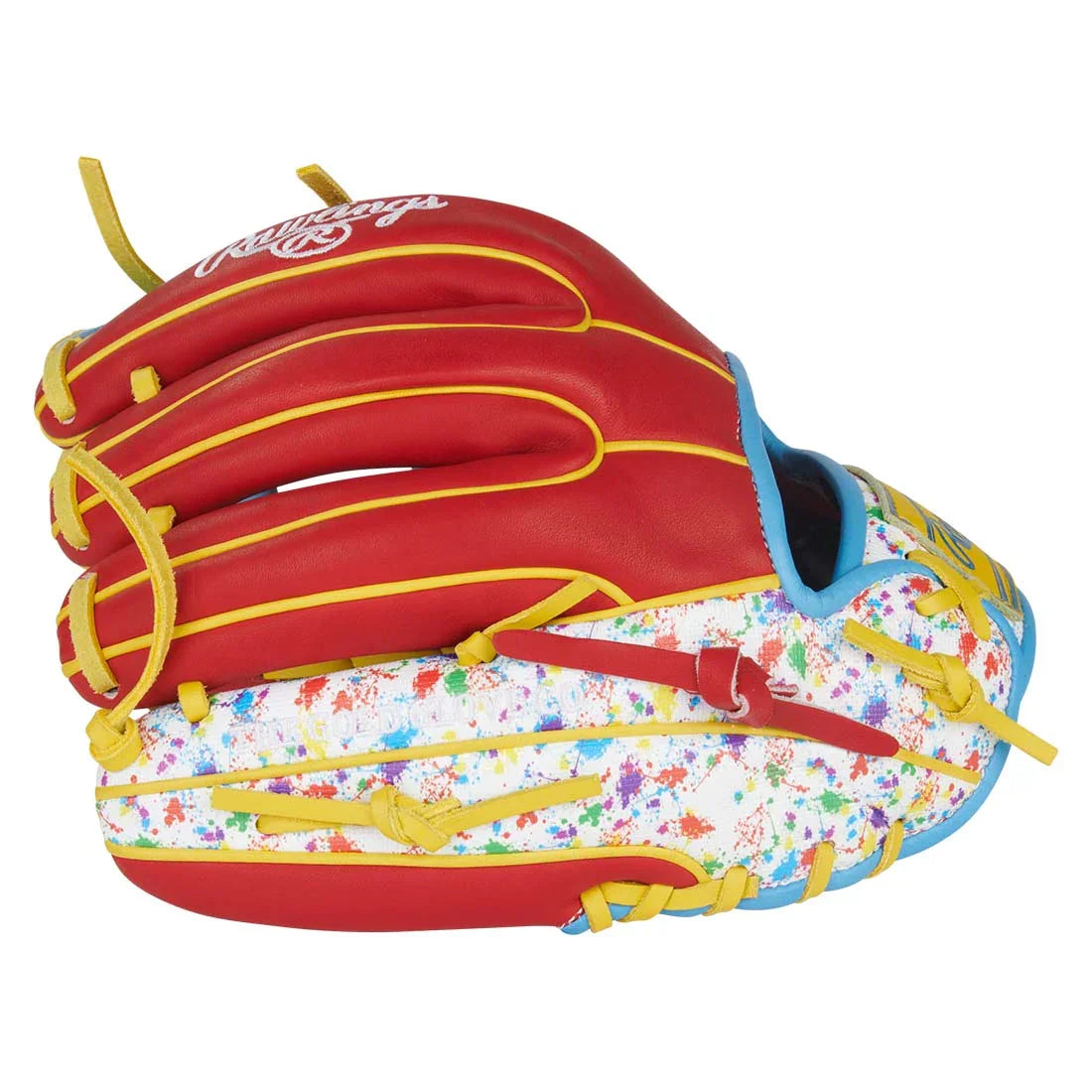 Rawlings Heart of the Hide PROR314-2SY 11.5" Infield Baseball Glove – Scarlet/Splatter, I-Web, R2G quick break-in