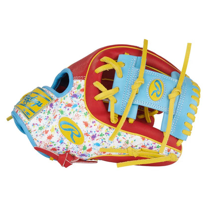 Rawlings Heart of the Hide PROR314-2SY 11.5" Infield Baseball Glove – Scarlet/Splatter, I-Web, R2G quick break-in