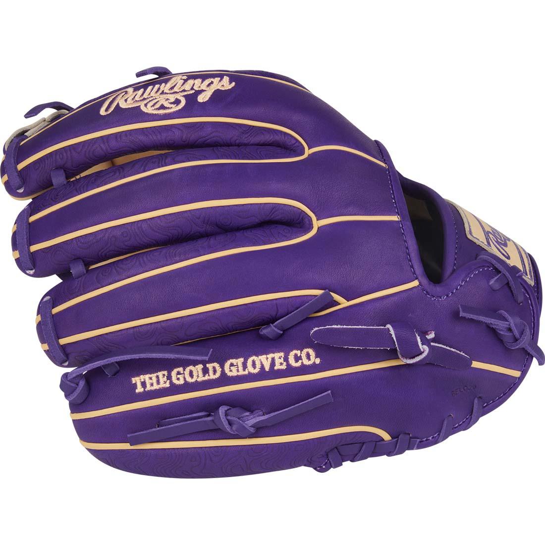 Rawlings Heart of the Hide PROR315-2WC 11.75" Infield Glove – Blonde/Purple, I-Web, R2G