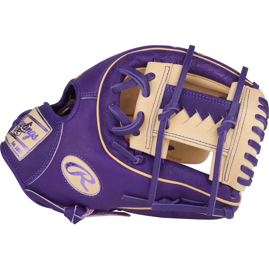 Rawlings Heart of the Hide PROR315-2WC 11.75" Infield Glove – Blonde/Purple, I-Web, R2G