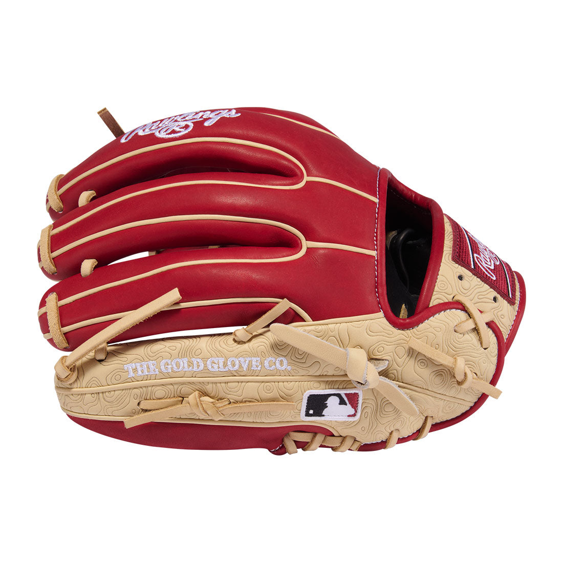 Rawlings Heart of the Hide 11.75 inch infield glove wrist and hand stall detail