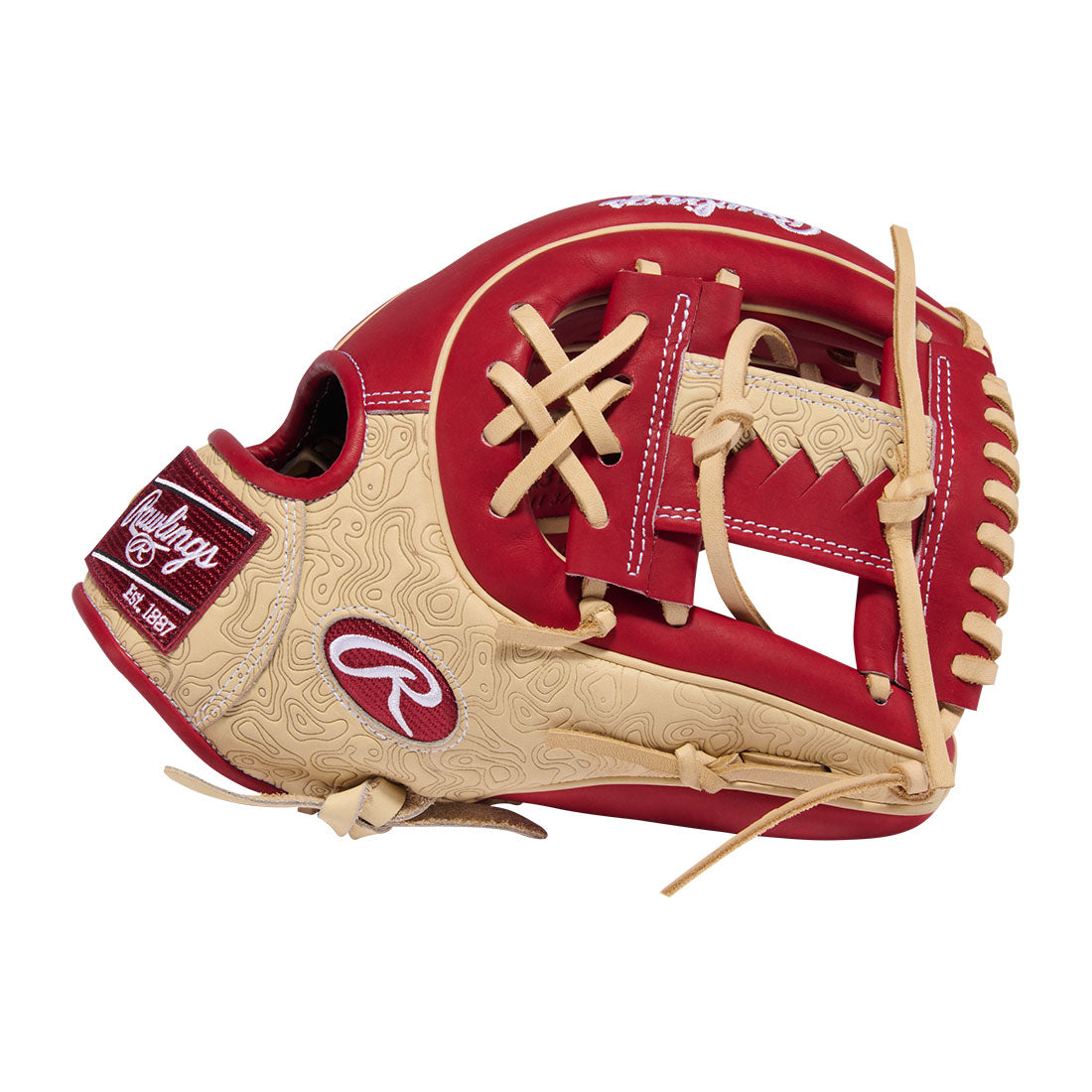 Rawlings Heart of the Hide infield glove Pro I Web detail