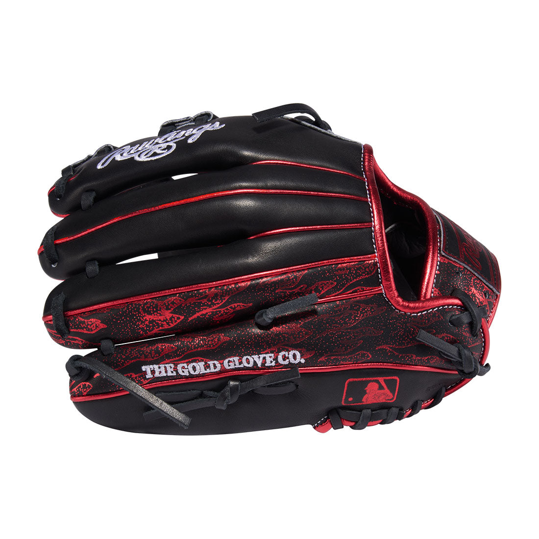 Rawlings Heart of the Hide 11.5 inch infield glove wrist and hand stall detail
