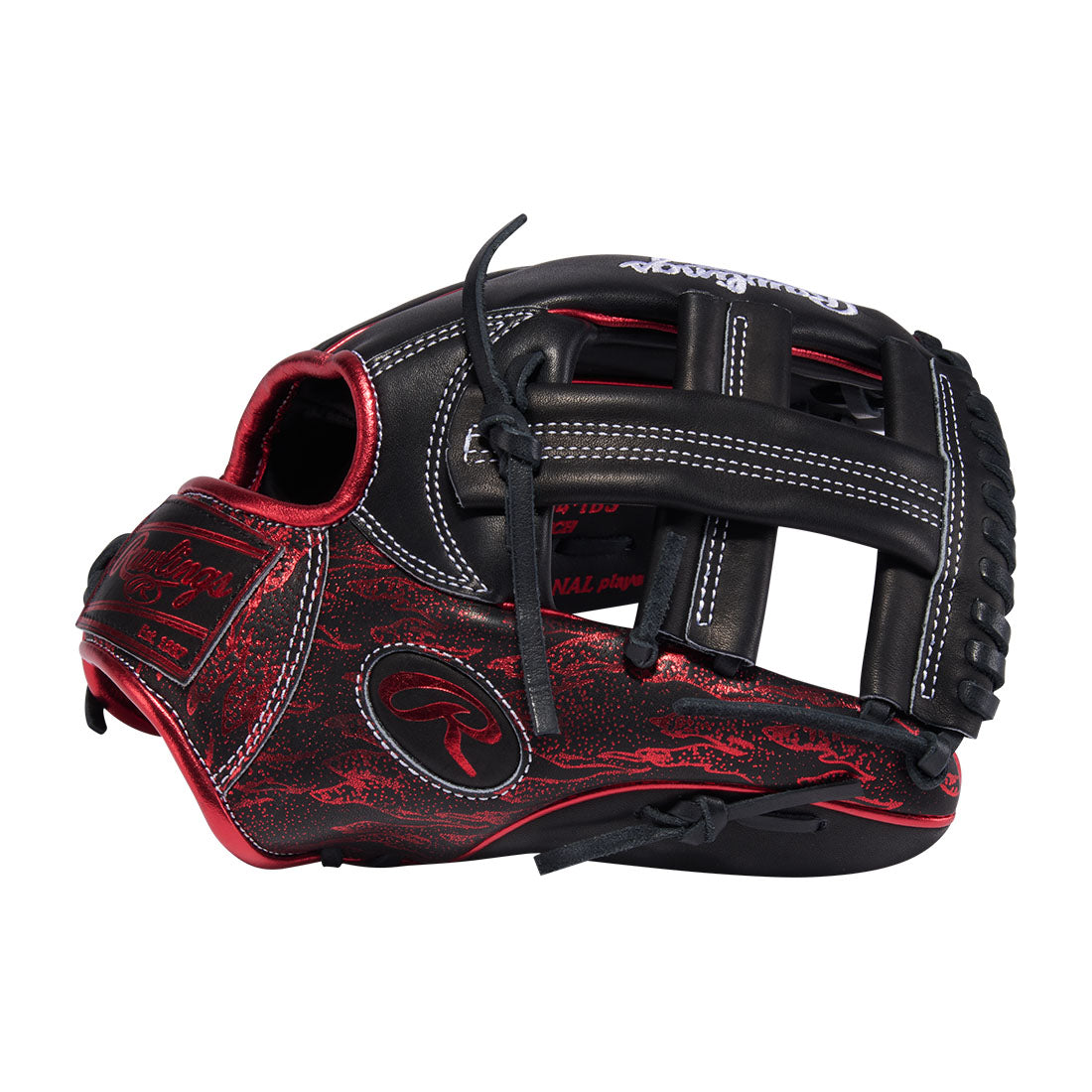 Rawlings Heart of the Hide infield glove Single Post Web detail