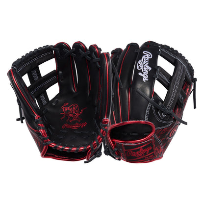 Rawlings Heart of the Hide 11.5 inch infield glove steerhide leather close up