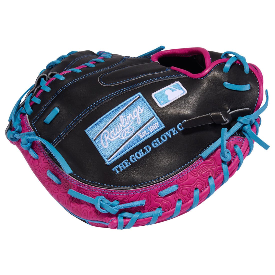 Rawlings Heart of the Hide catcher-specific pattern mitt side profile