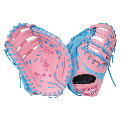Rawlings Heart of the Hide PRORDCTU-10PCB 12.25" First Base Mitt – DCT pattern, Single Post Double Bar web, R2G quick break-in