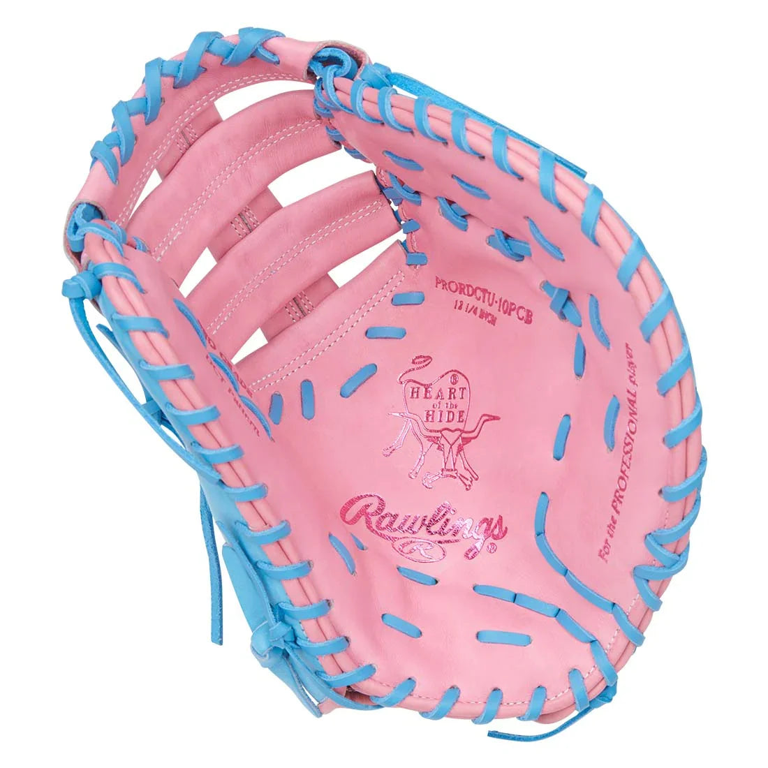 Rawlings Heart of the Hide PRORDCTU-10PCB 12.25" First Base Mitt – DCT pattern, Single Post Double Bar web, R2G quick break-in