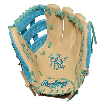Rawlings Heart of the Hide Nolan Arenado utility glove pocket close up