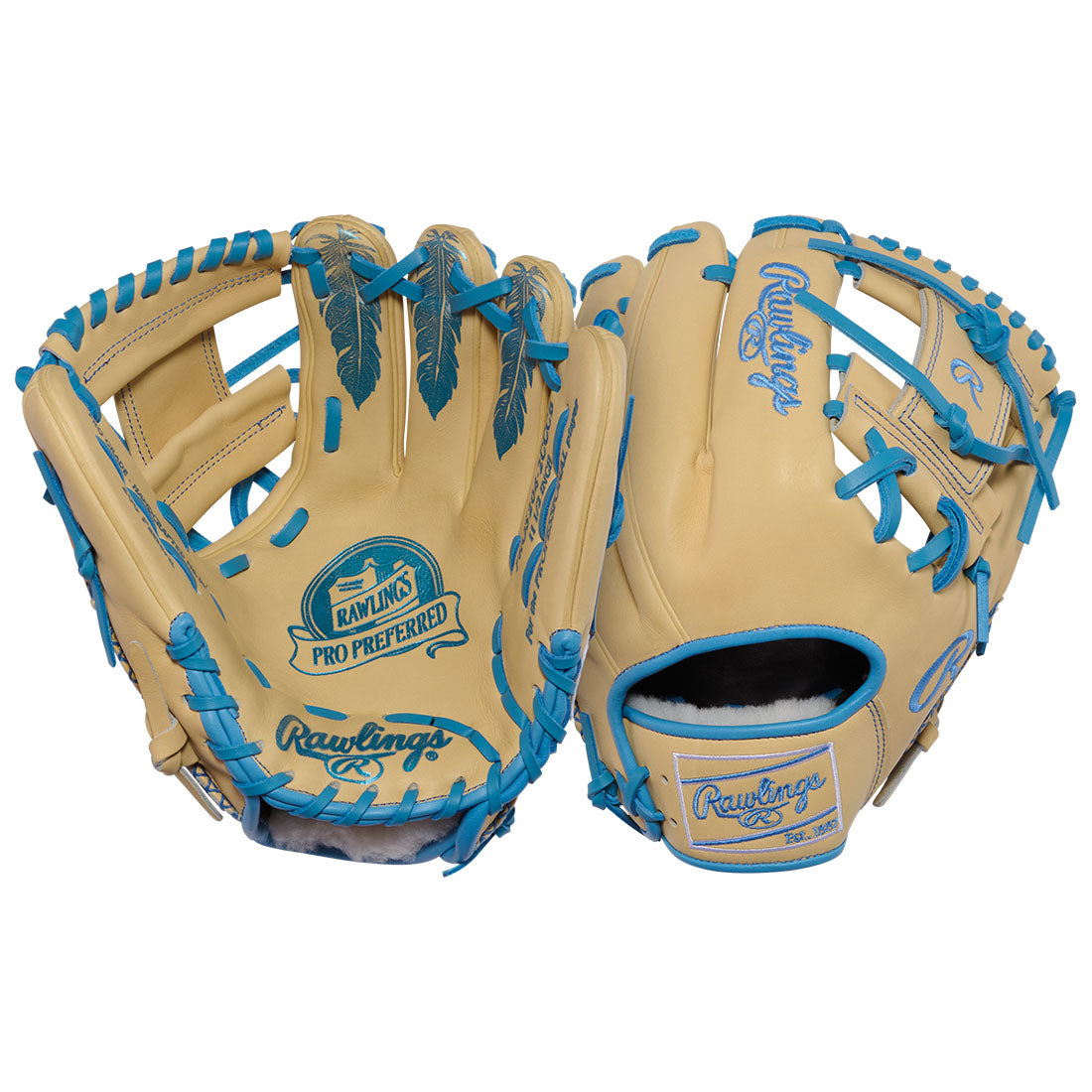 Rawlings Pro Preferred Corbin Carroll premium kip leather glove close up