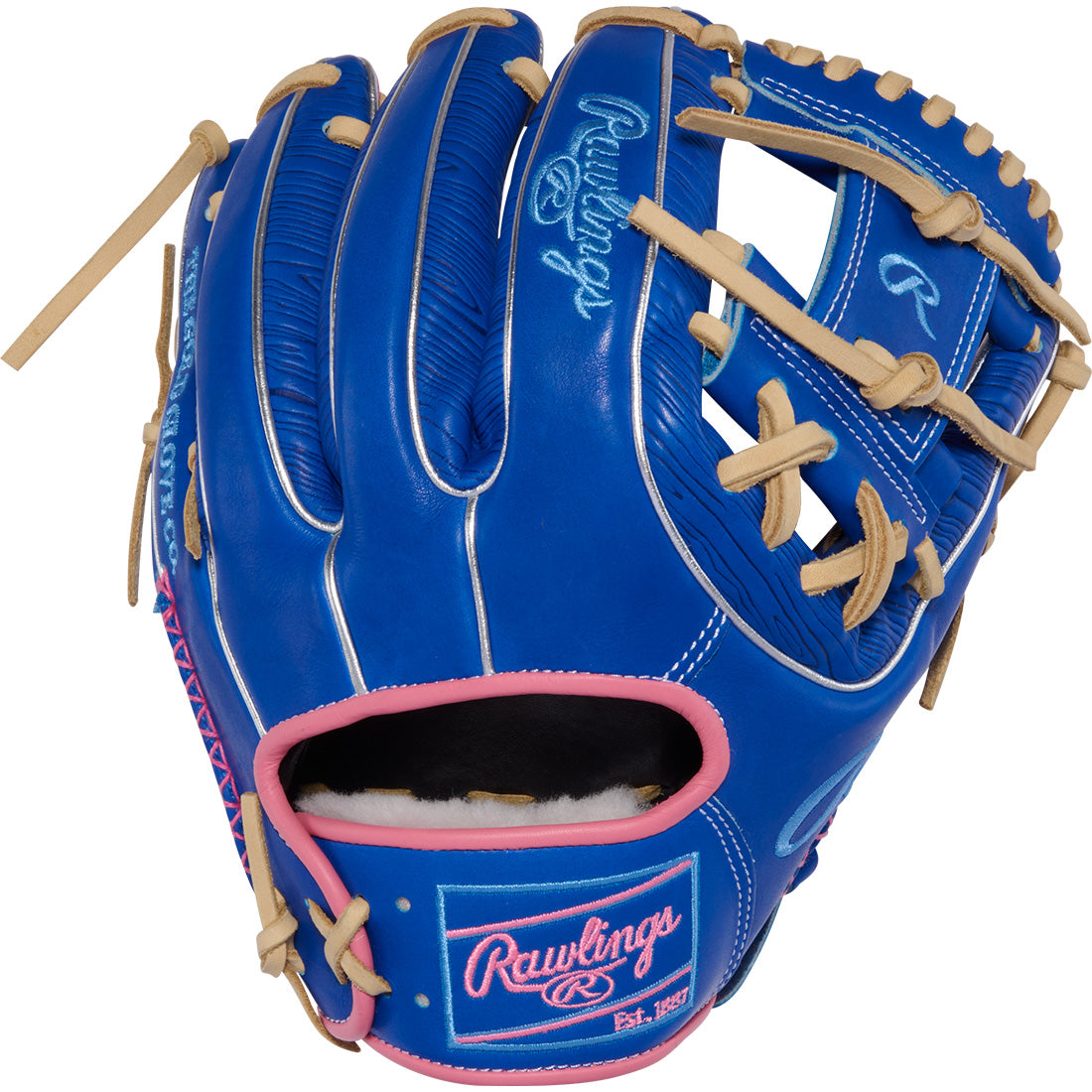 rawlings pro preferred 11.5 inch infield glove royal camel pink
