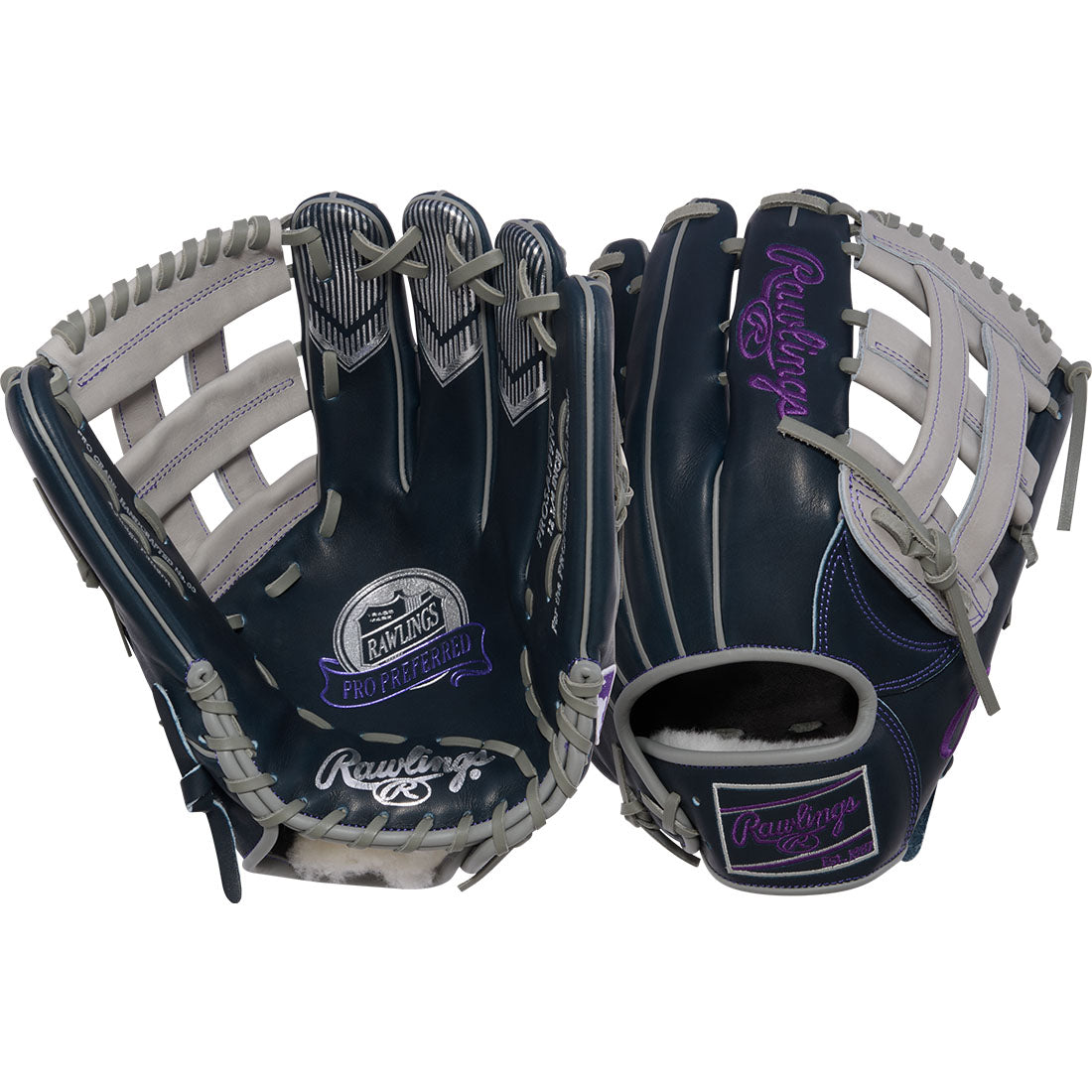 Rawlings AJ99 12.75 inch outfield glove Pro H Web detail