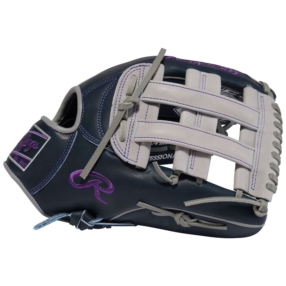 Rawlings AJ99 12.75 inch outfield glove Pro H Web detail