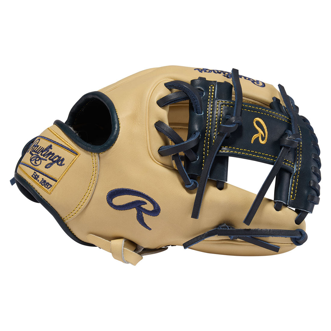 Rawlings Pro Preferred AV11 premium kip leather infield glove close up