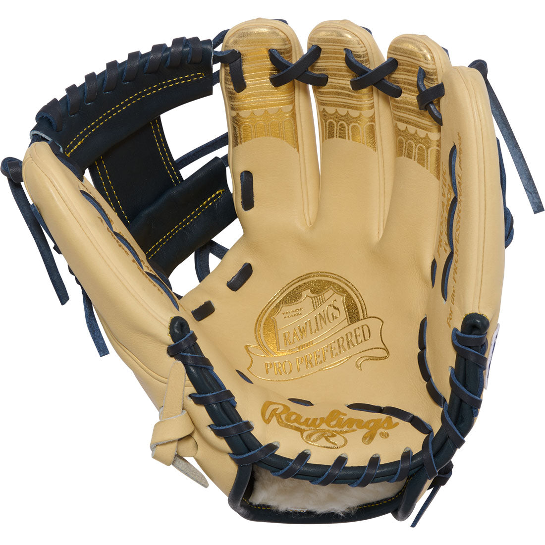 Rawlings Pro Preferred Anthony Volpe 217 pattern glove pocket close up