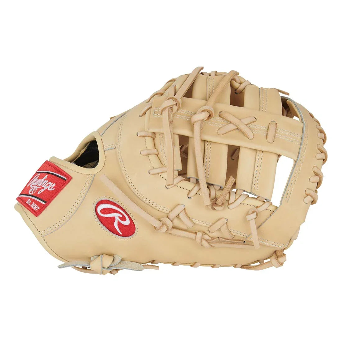 Rawlings Pro Preferred PROSBH3 13" Bryce Harper First Base Mitt – Blonde, Single Post Double Bar, kip leather, stiff player break-in
