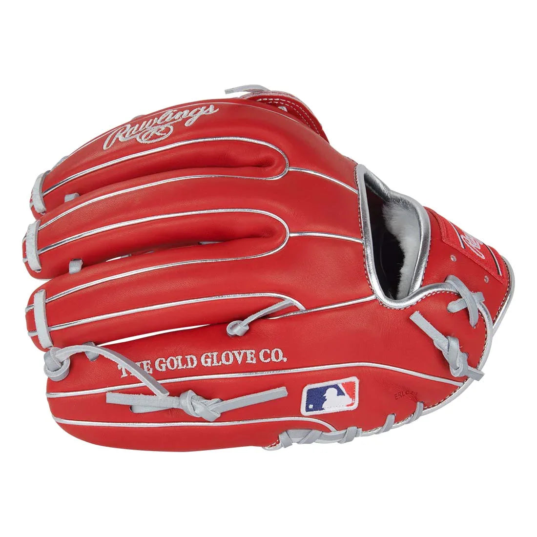 Rawlings Pro Preferred PROSCC4S 11.75" Carlos Correa Infield Baseball Glove – Red/Silver, H-Web, kip leather, stiff player break-in