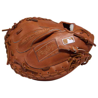 Rawlings Pro Preferred 33 inch catcher mitt wrist and hand stall detail