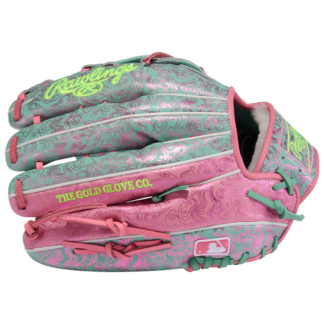 Rawlings FTJ23 Pro Preferred kip leather baseball glove side profile