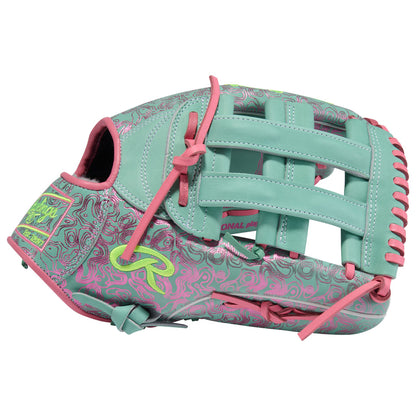 Rawlings FTJ23 12.75 inch outfield glove Pro H Web detail