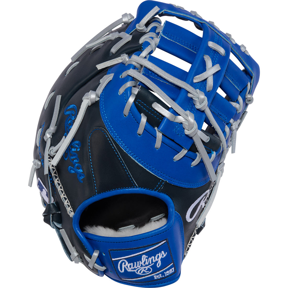 rawlings pro preferred vg27 13 inch first base mitt navy royal grey
