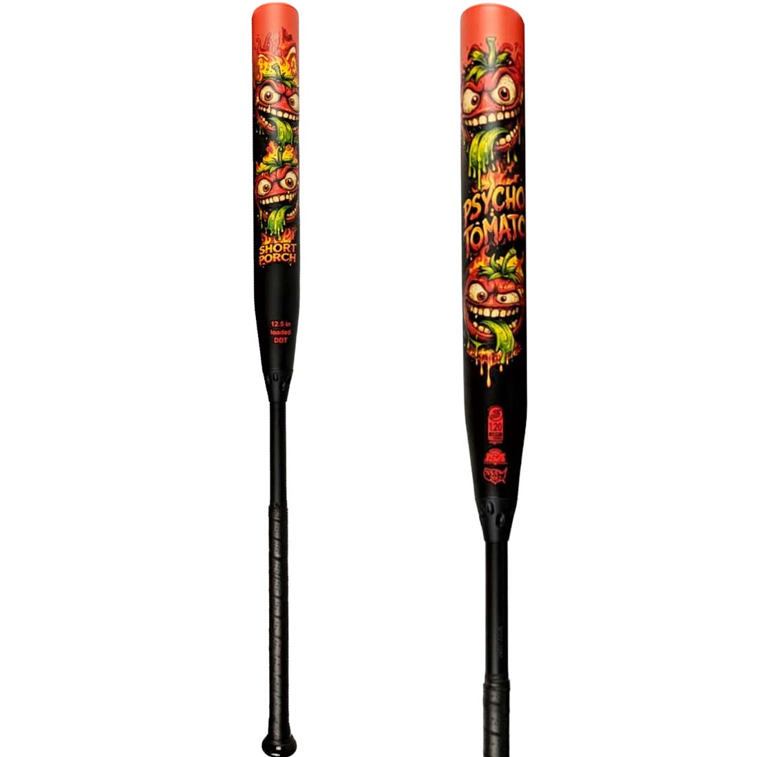 Short Porch Psycho Tomato 12.5 inch end loaded USSSA slowpitch softball bat