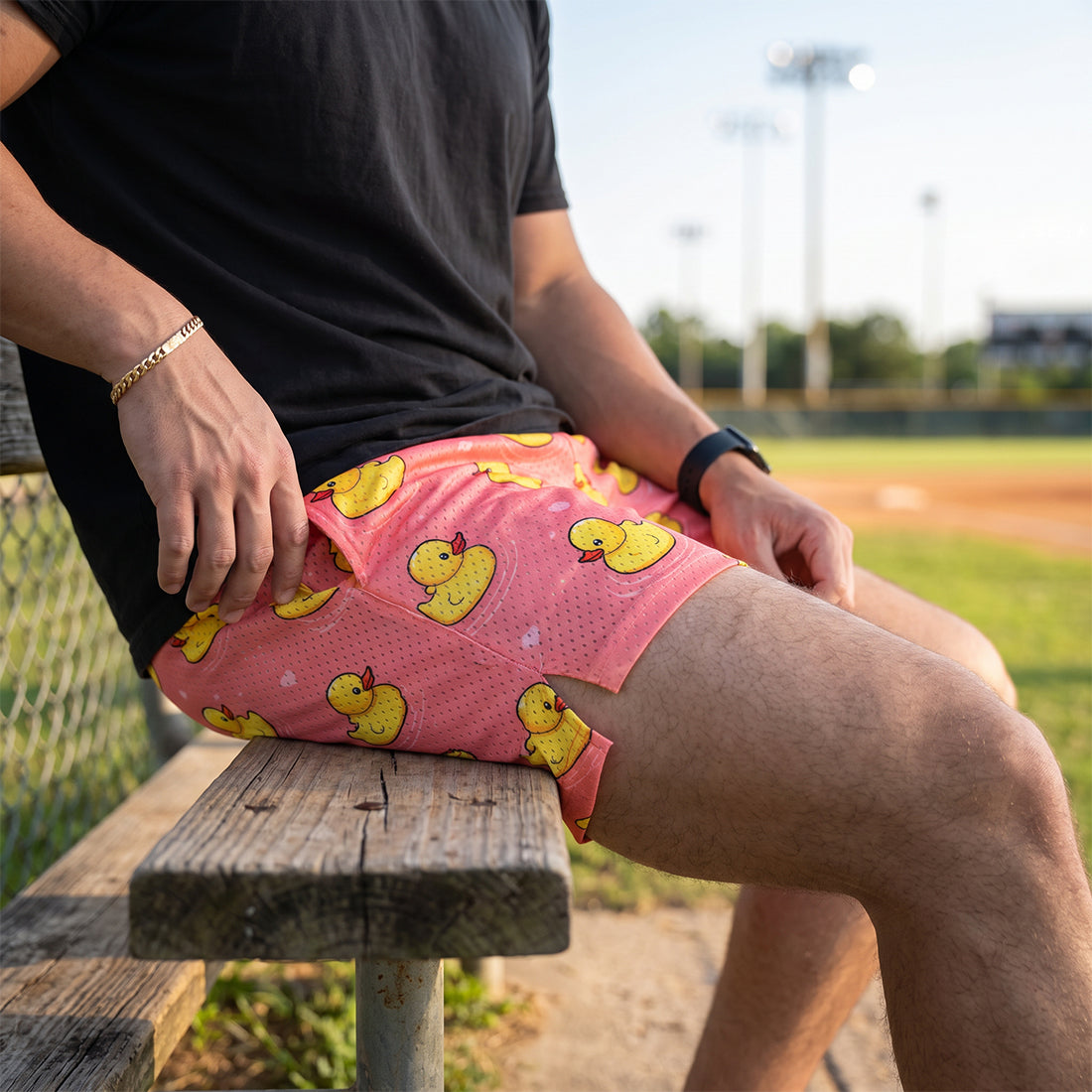 Made from 100% polyester mesh to keep you cool, lightweight, and comfortable during warm-weather action.