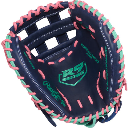 rawlings r9 full grain leather fastpitch catchers mitt