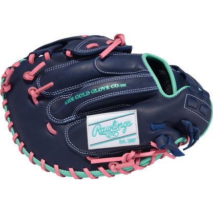 rawlings r9 softball catchers mitt cushioned palm padding