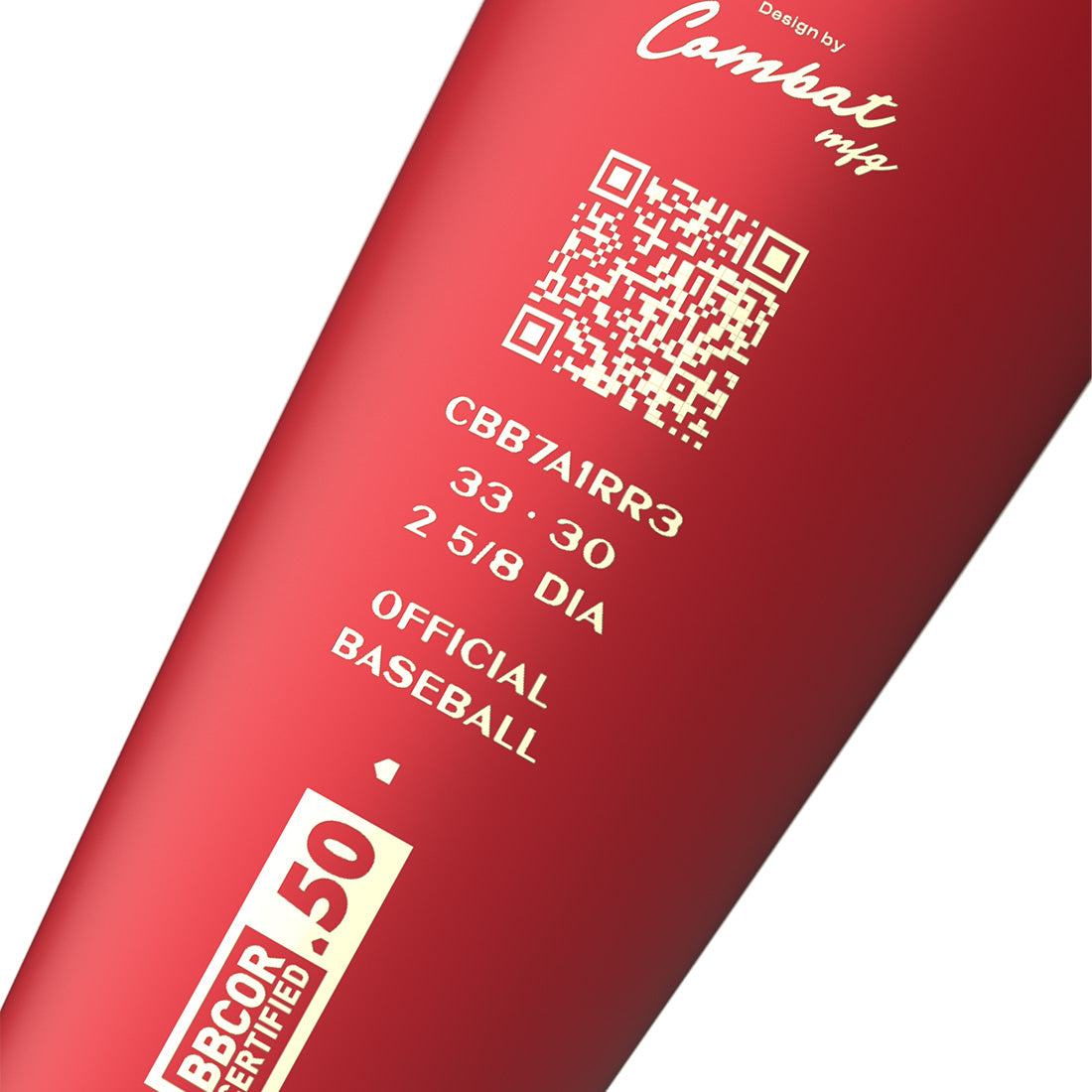 COMBAT MFG Spec A1 Red Rider BBCOR Baseball Bat: CBB7A1RR3