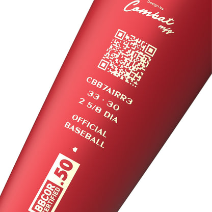 COMBAT MFG Spec A1 Red Rider BBCOR Baseball Bat: CBB7A1RR3
