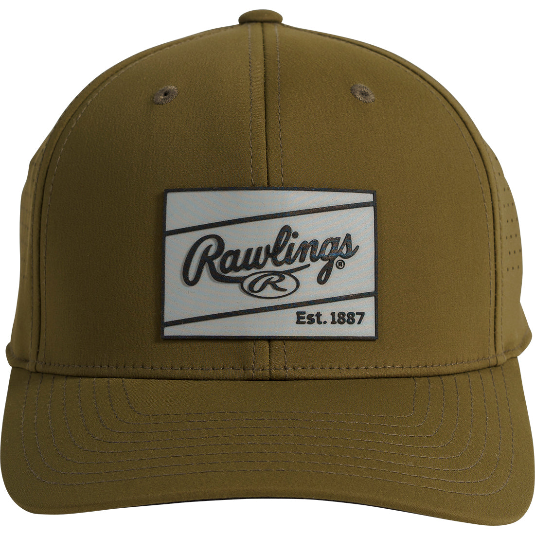 Rawlings Performance Snapback Hat: Military Green