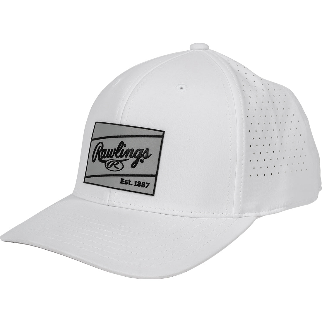 Rawlings Performance Snapback Hat: White