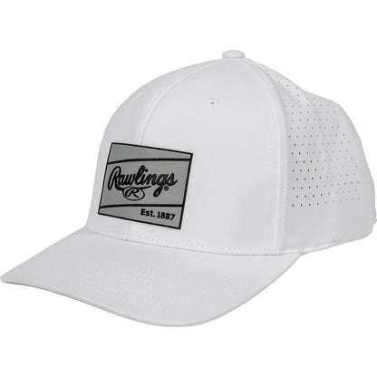 Rawlings Performance Snapback Hat: White