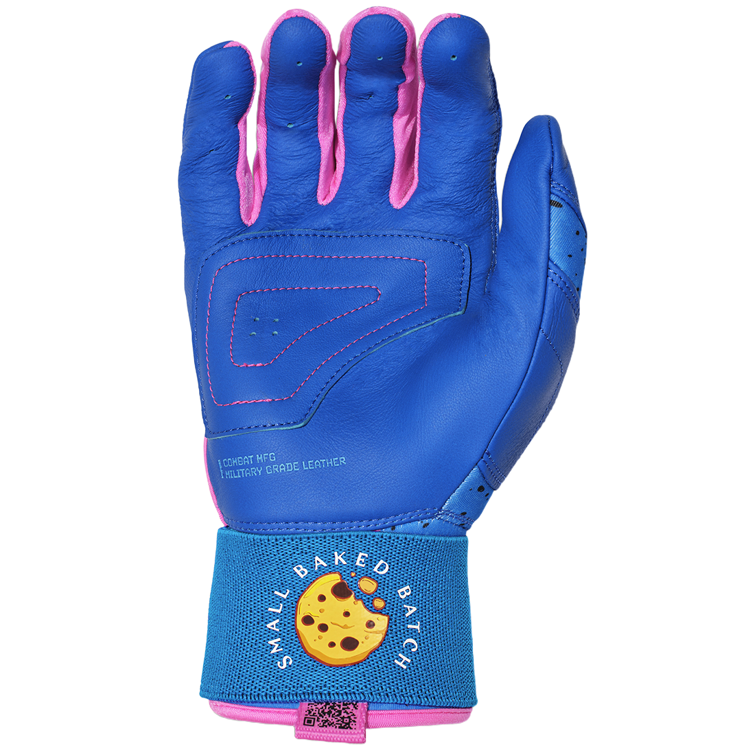 COMBAT MFG Cookie Jar Long Strap Batting Gloves: Royal